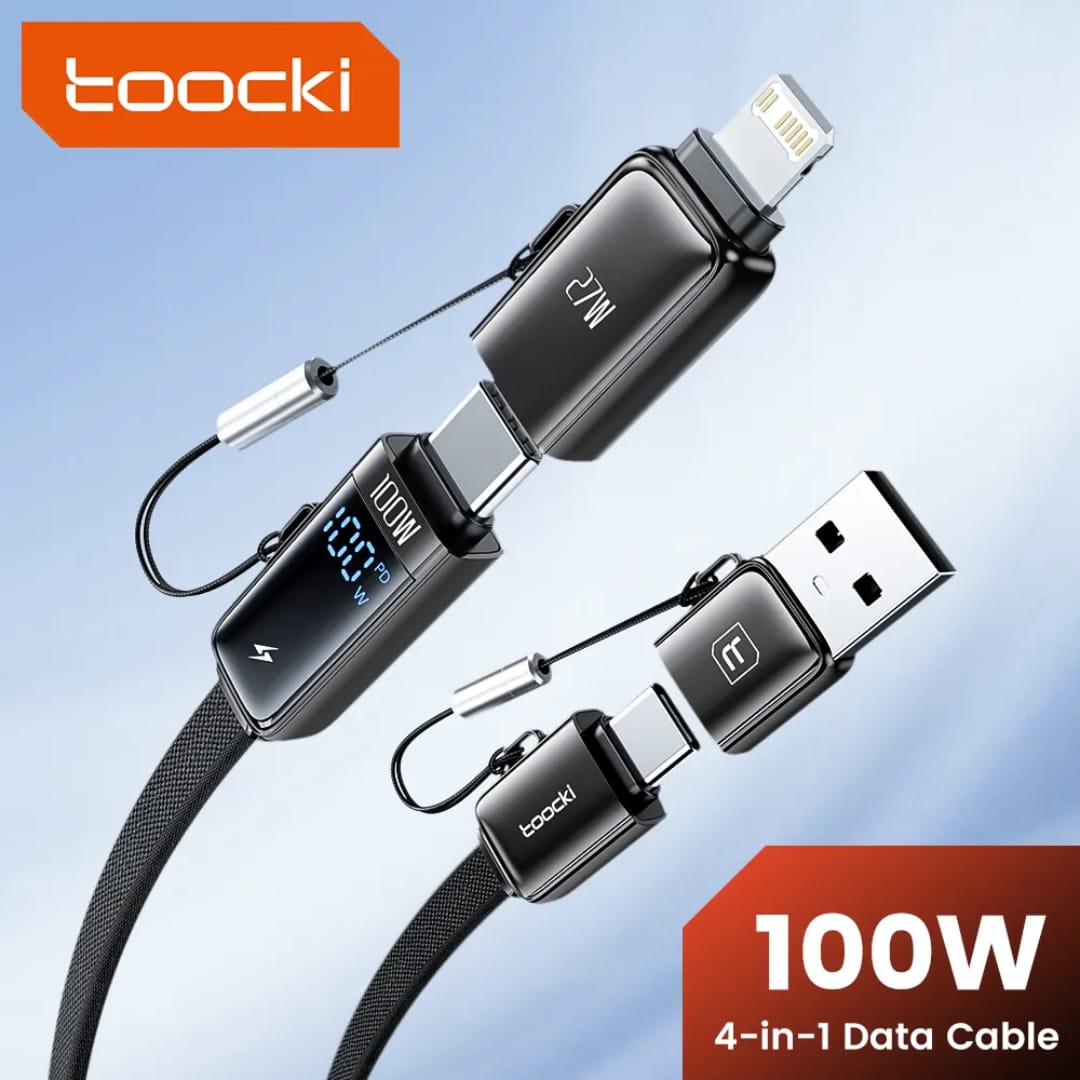 All-in-One 4-in-1 Data Cable 240W USB-C Super Fast Charging