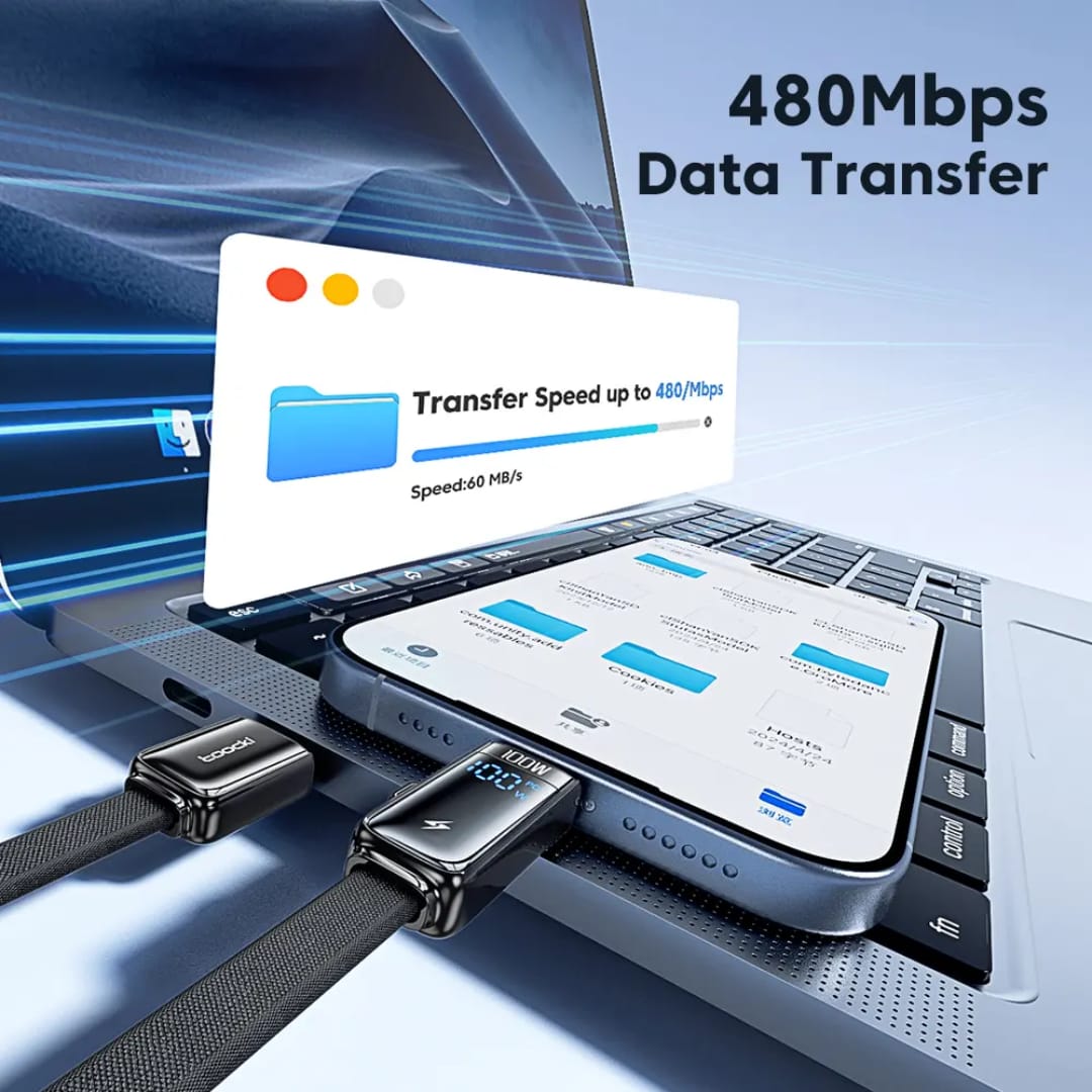All-in-One 4-in-1 Data Cable 240W USB-C Super Fast Charging